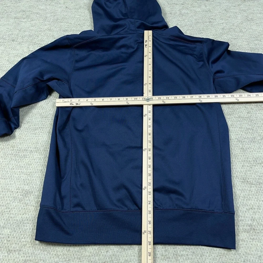 West Virginia Mountaineers Hoodie Men Large Blue Nike Dri Fit WVU Sweatshirt A99 - Picture 7 of 11